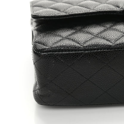 Chanel Caviar Quilted Medium Double Flap Black 14 of 15