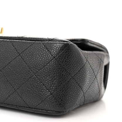 Chanel Caviar Quilted Mini Rectangular Flap Black 10 of 11