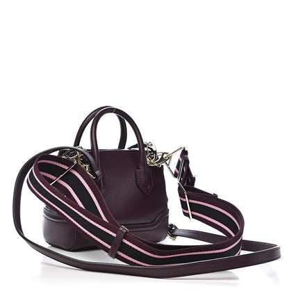 Versace Calfskin Small Palazzo Empire Bag Burgundy 3 of 10