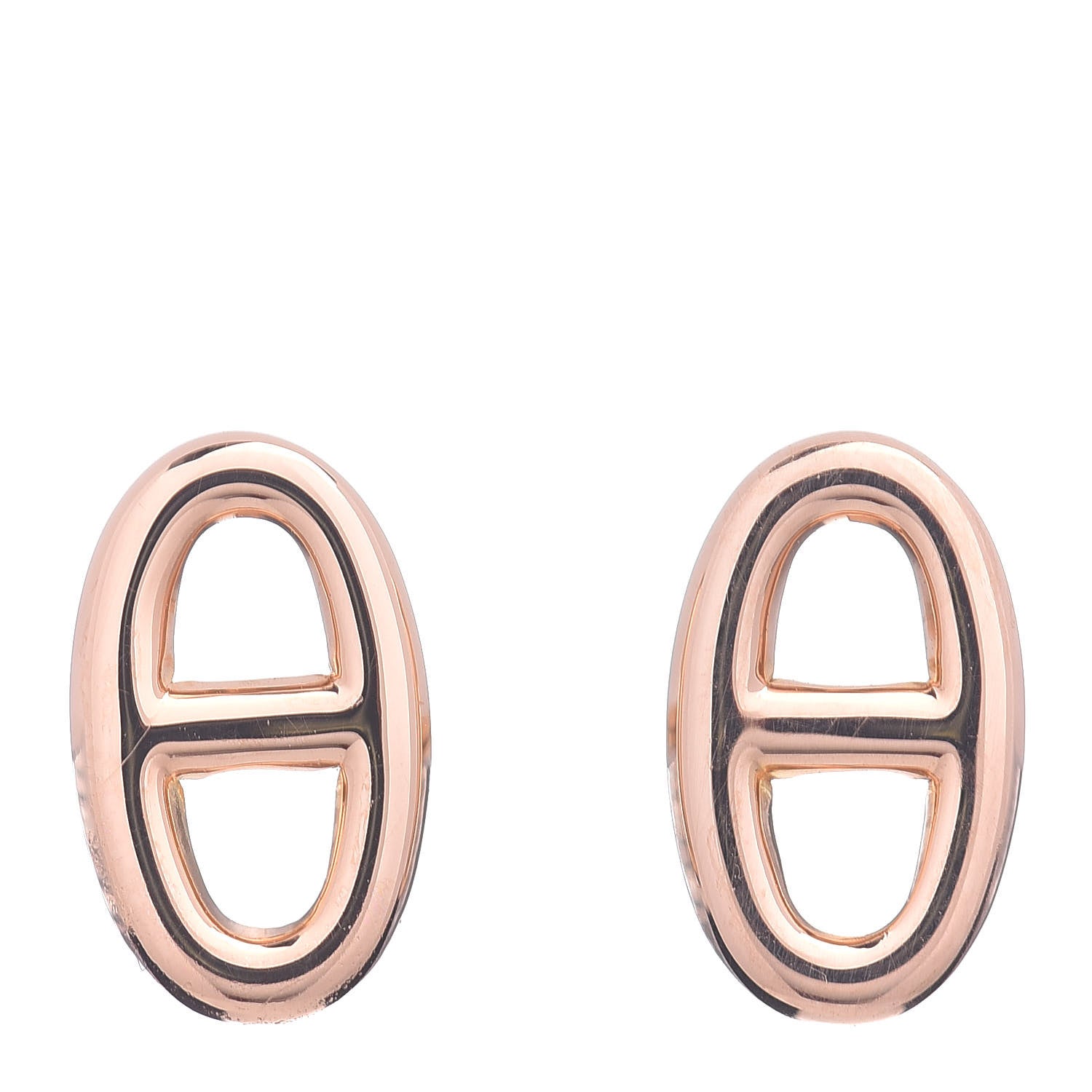 Hermes 18K Rose Gold TPM Farandole Stud Earrings 1 of 5
