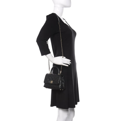 Chanel Caviar Quilted Extra Mini Coco Handle Flap Black 2 of 10