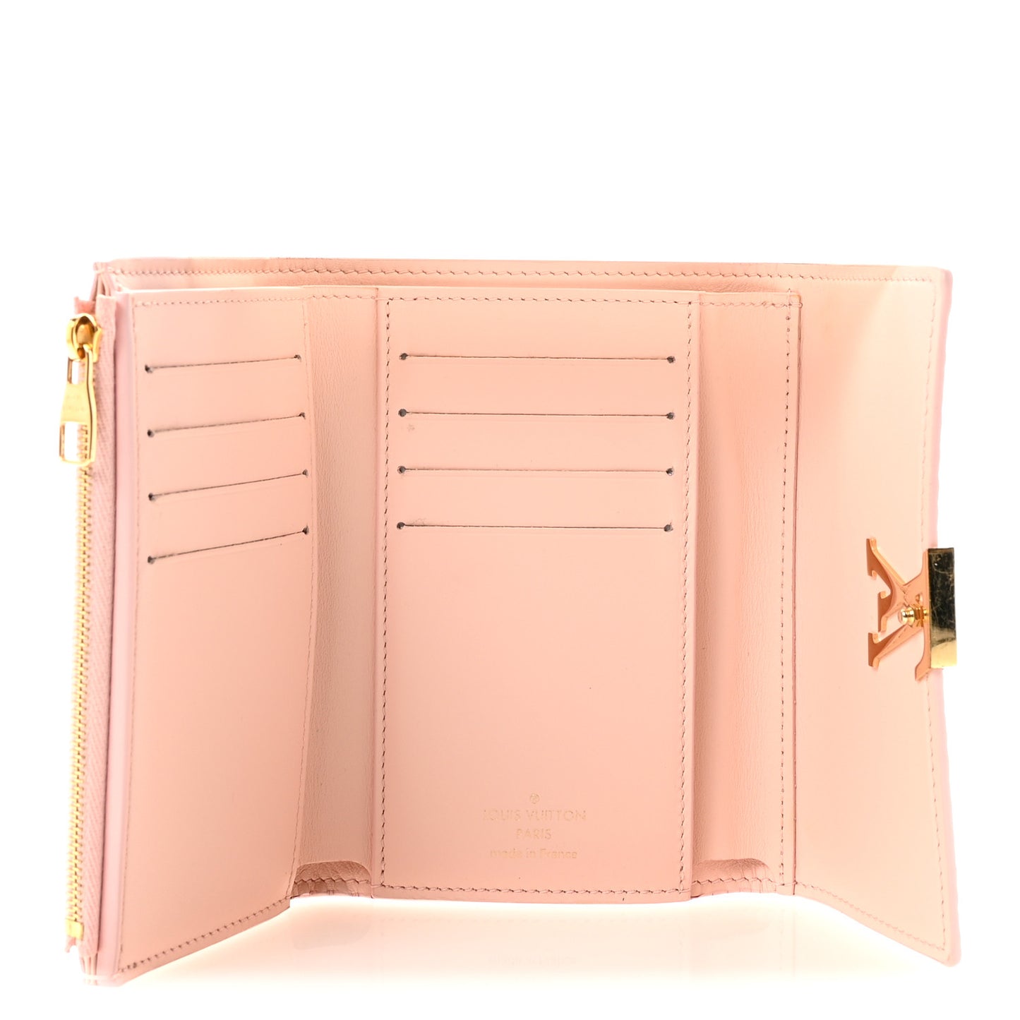 Taurillon Capucines Compact Wallet Magnolia