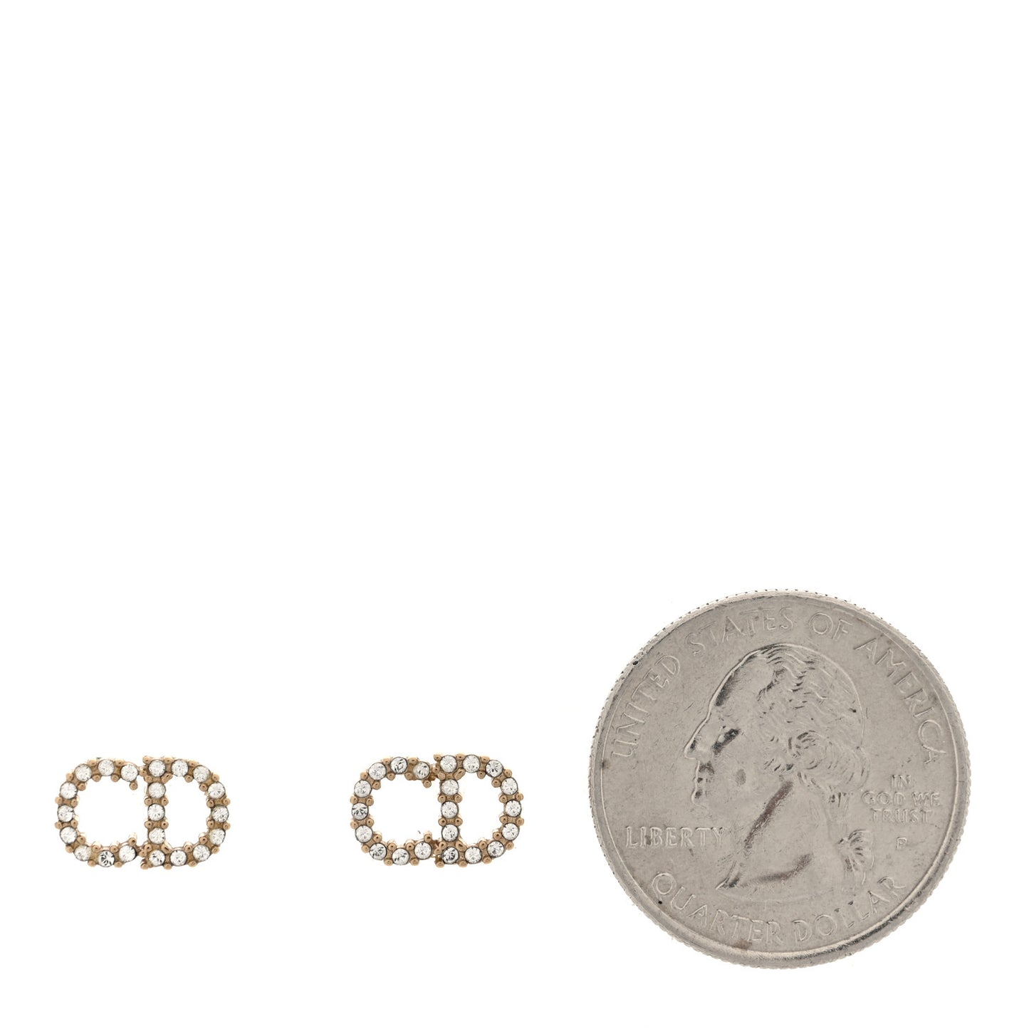 Crystal Clair D Lune Earrings Gold