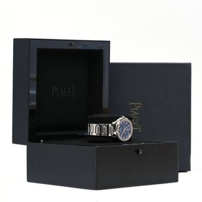 Piaget Stainless Steel Diamond 36mm Polo Date Automatic Watch Blue 5 of 5