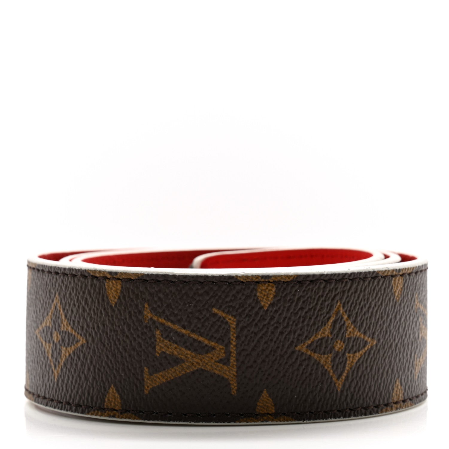 Louis Vuitton Monogram Bandouliere Shoulder Strap Red 2 of 4