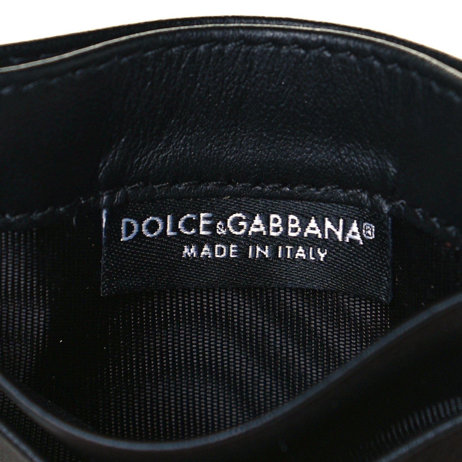 Dolce & Gabbana Calfskin Logo Card Holder Black 6 of 7