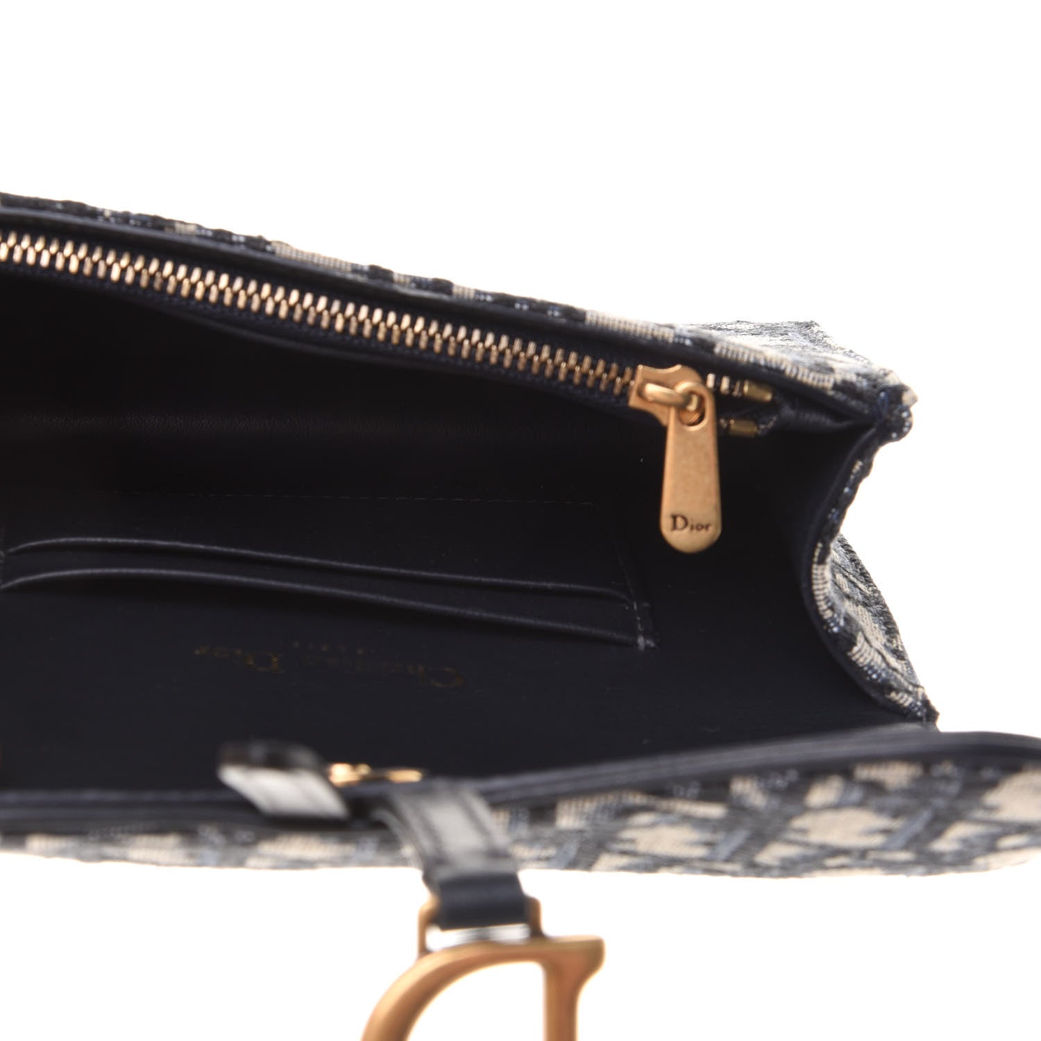 Christian Dior Oblique Saddle Belt Bag Blue 5 of 10