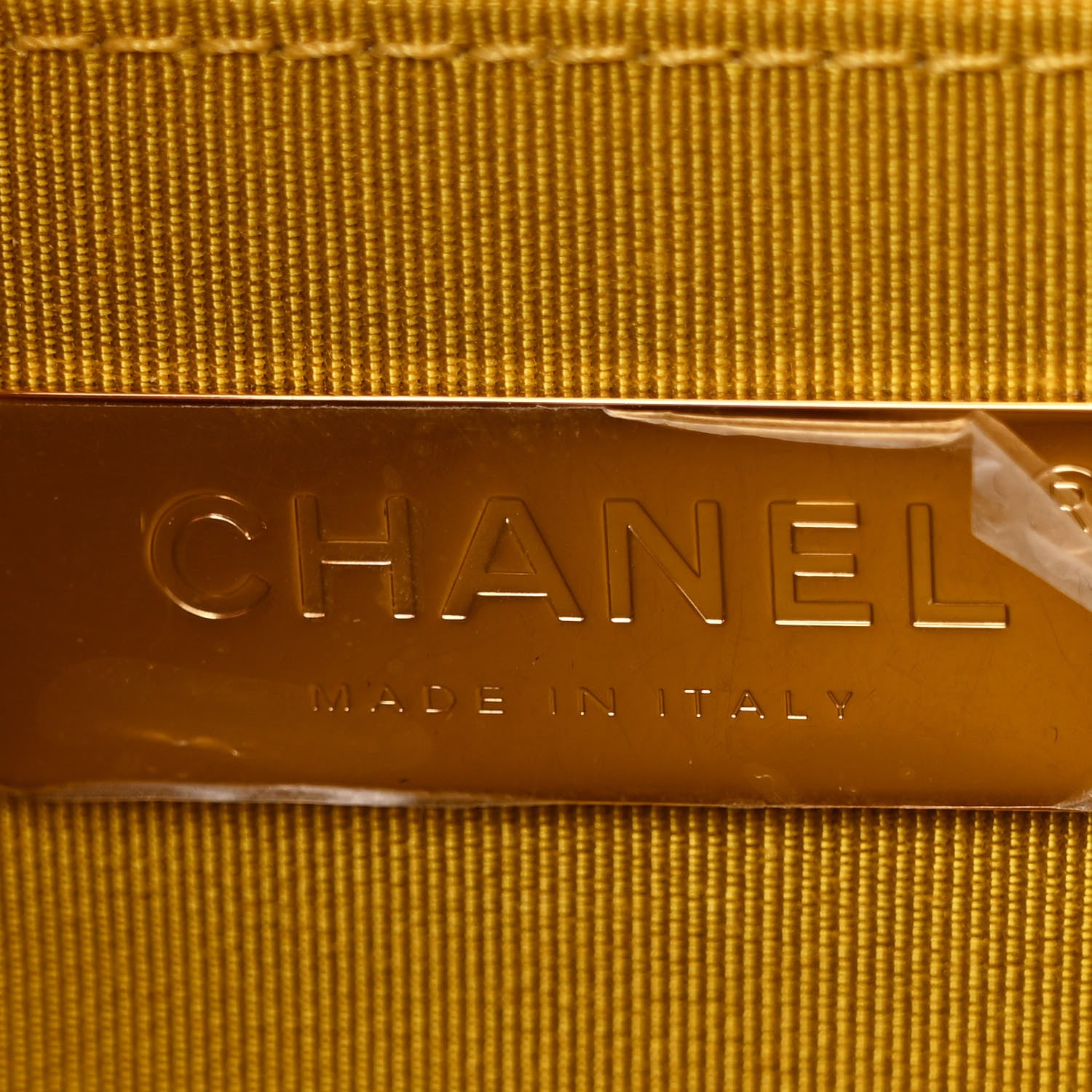 Chanel Lambskin Quilted Chain Infinity Top Handle Flap Yellow 6 of 11
