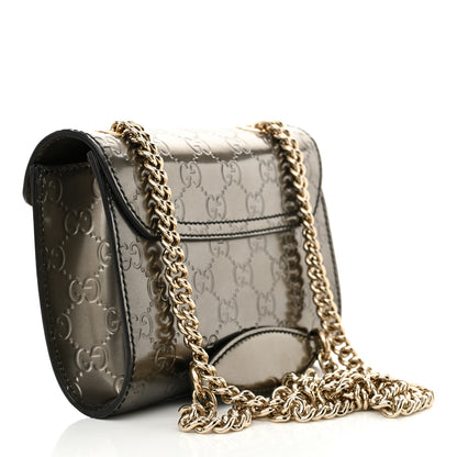 Gucci Shine Guccissima Mini Emily Chain Shoulder Bag Sasso 3 of 12