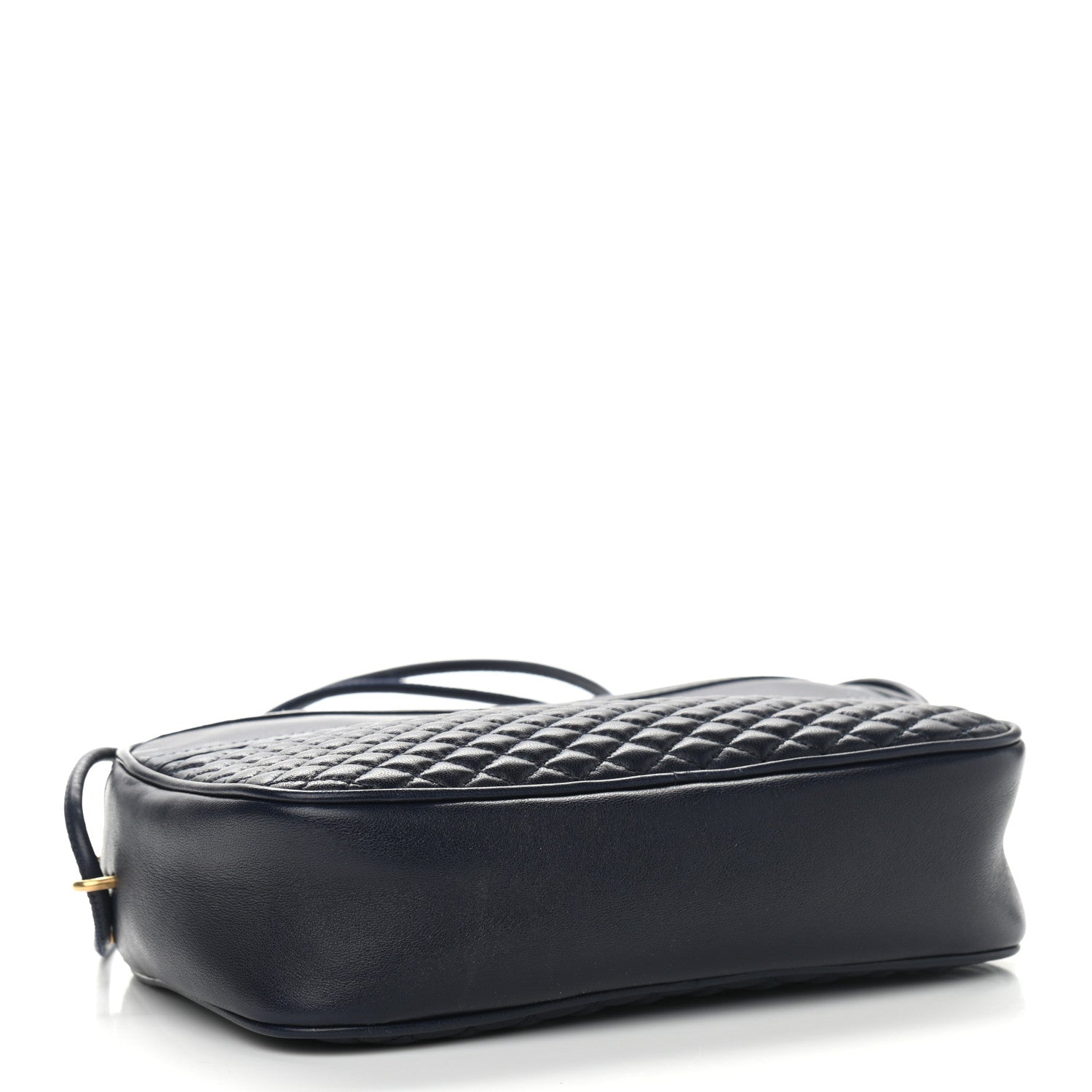 Saint Laurent Lambskin Quilted Victoire Camera Bag Deep Marine 4 of 11