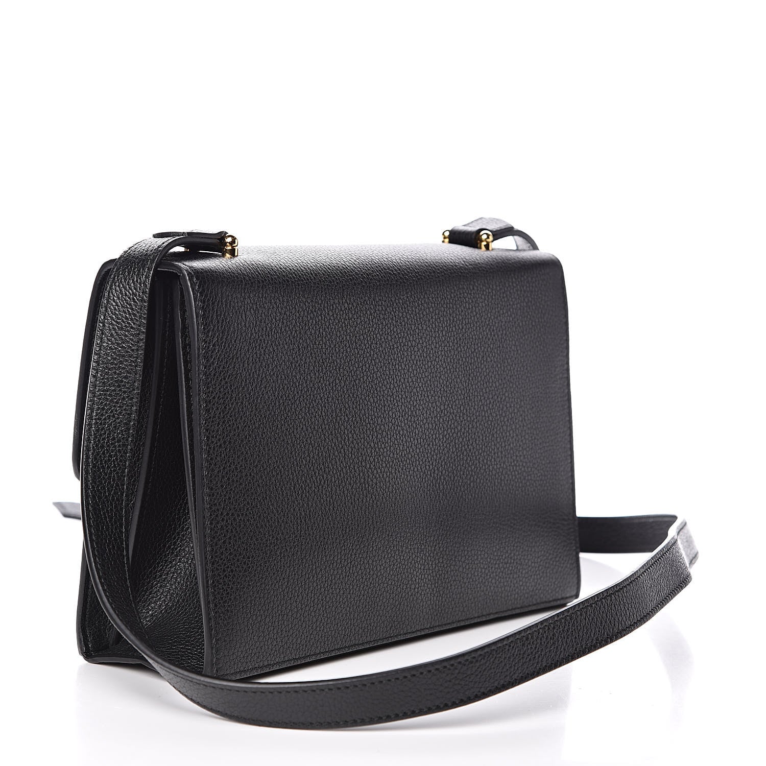 Gucci Grainy Calfskin Small Zumi Shoulder Bag Black 3 of 11