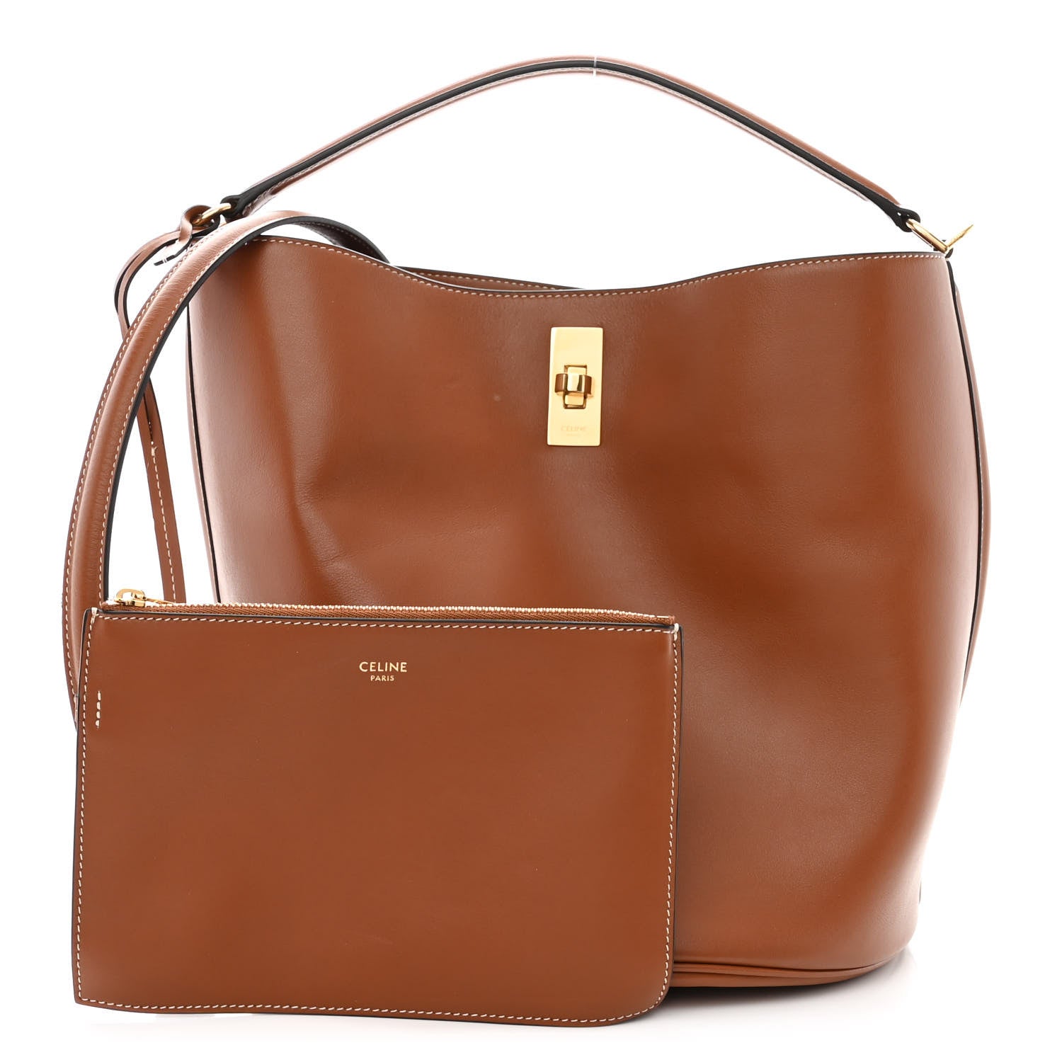 Celine Smooth Calfskin Bucket 16 Bag Tan 1 of 12