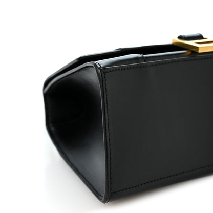 Balenciaga Shiny Box Calfskin Small Hourglass Top Handle Bag Black 7 of 8