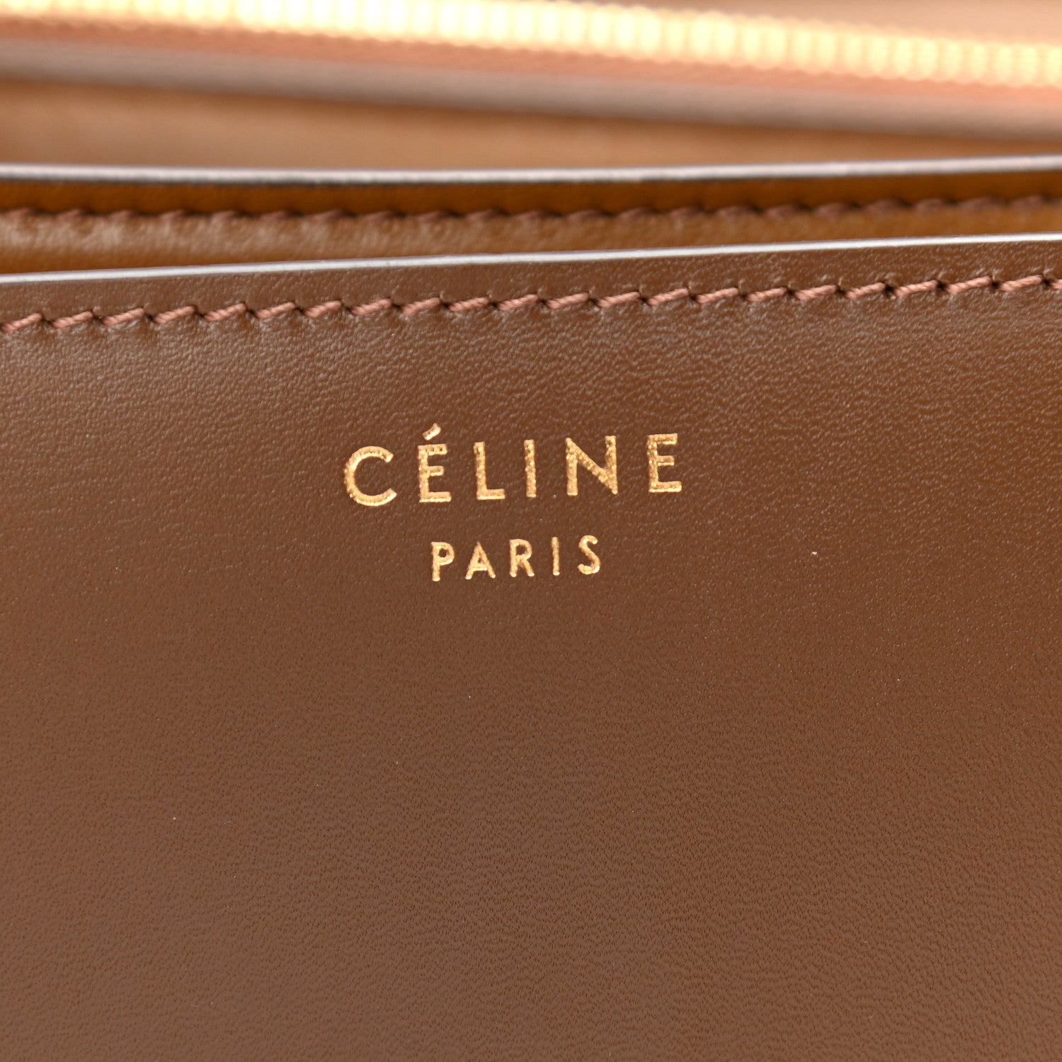 Celine Box Calfskin Medium Classic Box Flap Bag Camel 6 of 10