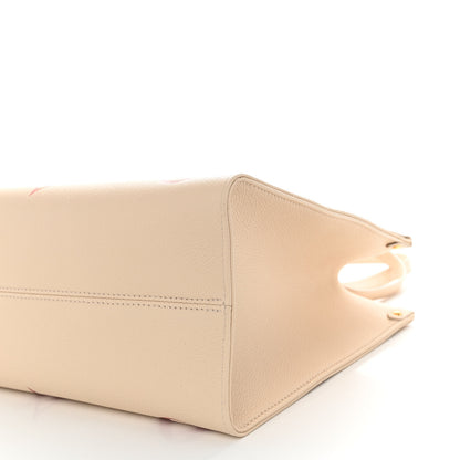 Louis Vuitton Empreinte Monogram Giant Onthego MM Creme Rose Trianon 9 of 9