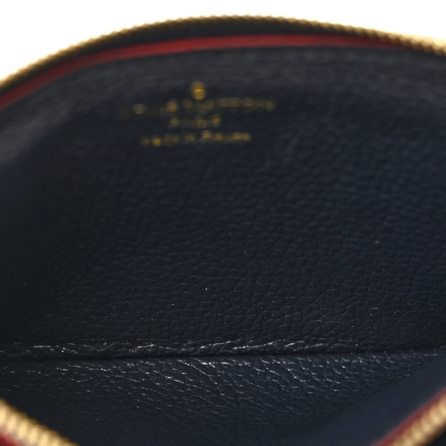 Empreinte Recto Verso Card Holder Marine Rouge