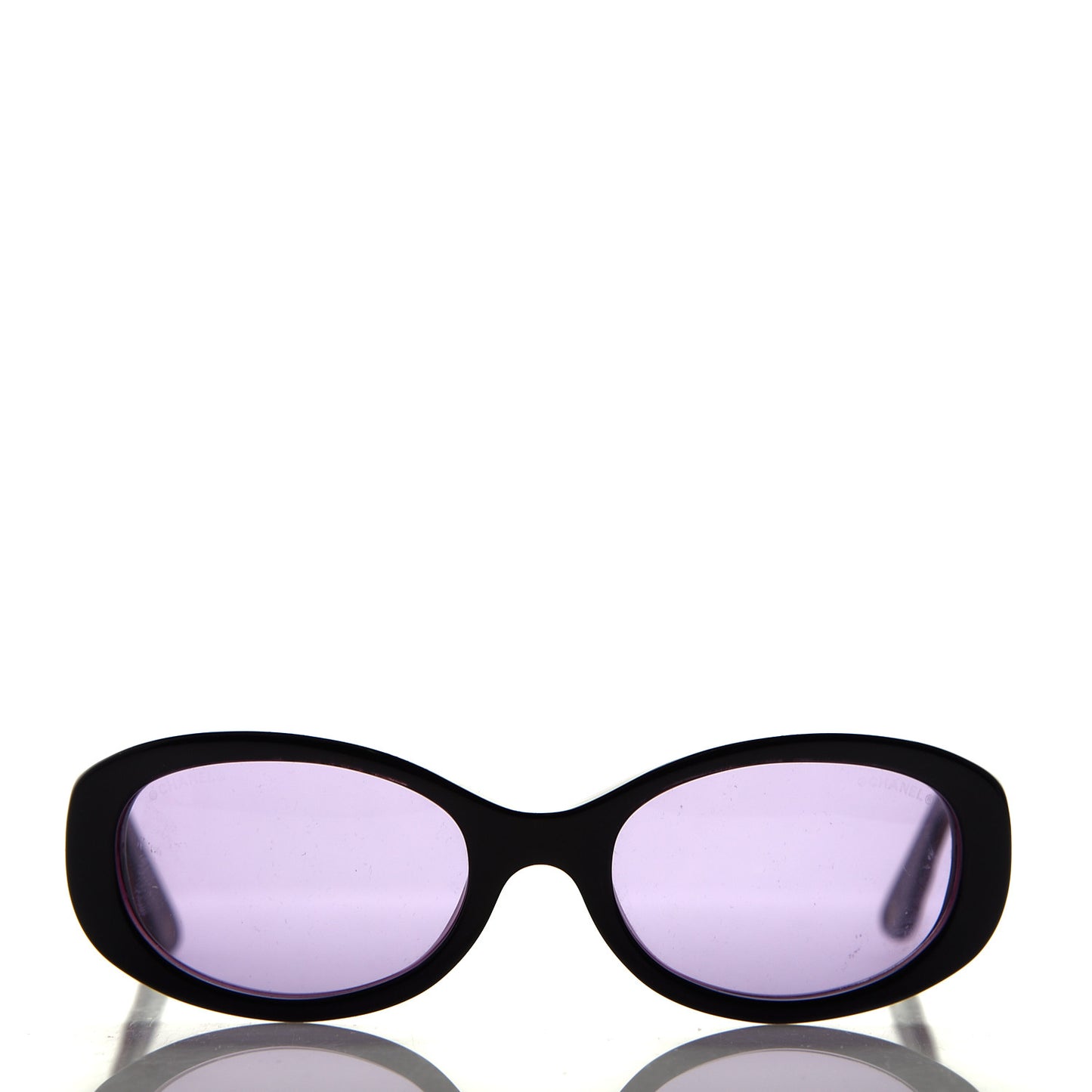 Acetate Quilted CC Sunglasses 5023 Black