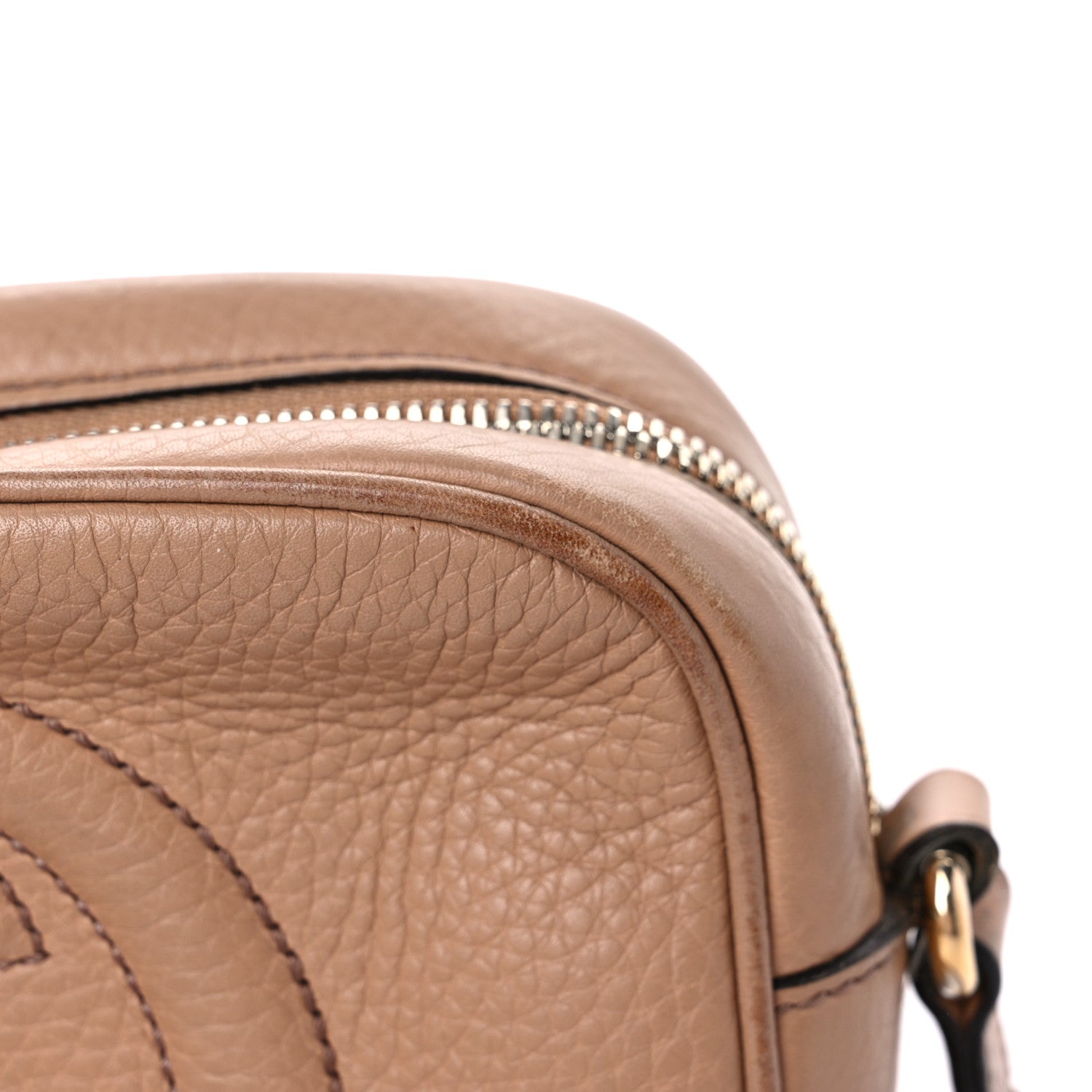 Gucci Pebbled Calfskin Small Soho Disco Bag Camelia 20 of 27