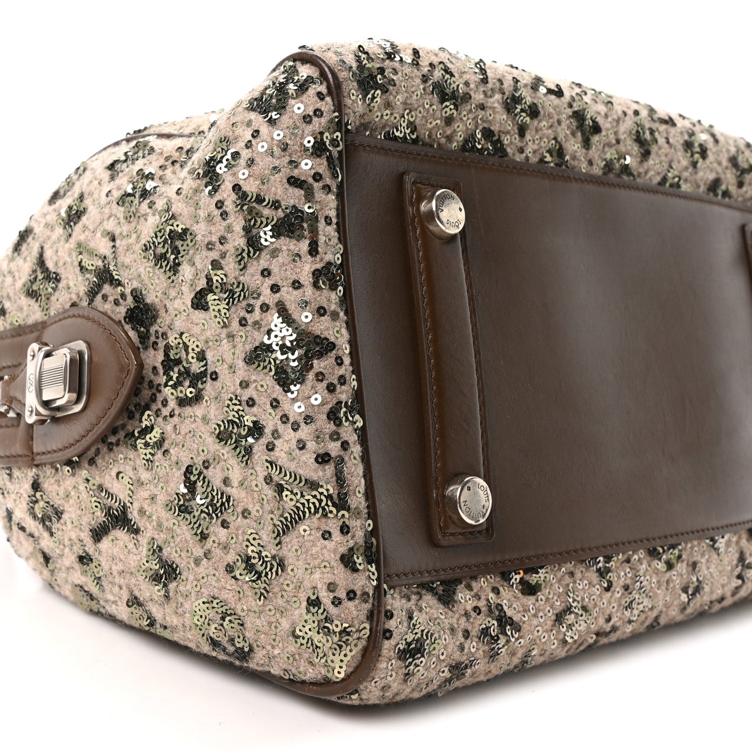 Louis Vuitton Sequin Monogram Sunshine Express Speedy Kaki 8 of 9