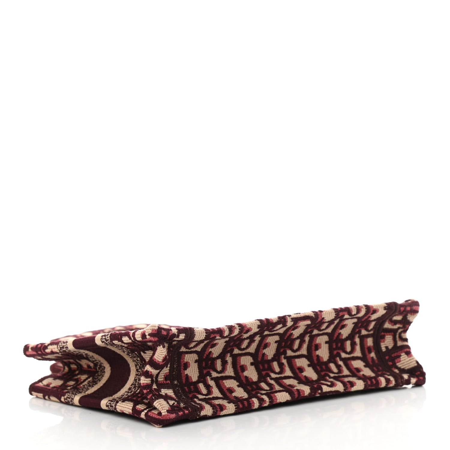 Christian Dior Oblique Mini Book Tote Burgundy Multicolor 4 of 16