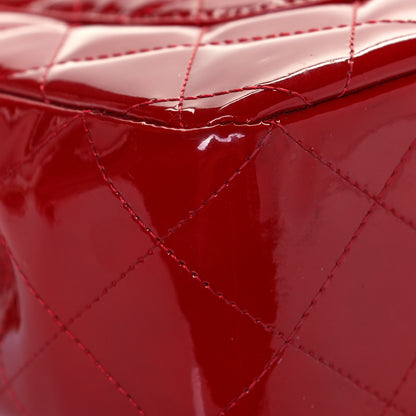 Chanel Patent Jumbo Single Flap Red 10 of 16