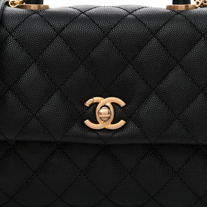 Chanel Caviar Quilted Mini Coco Handle Flap Black 6 of 8
