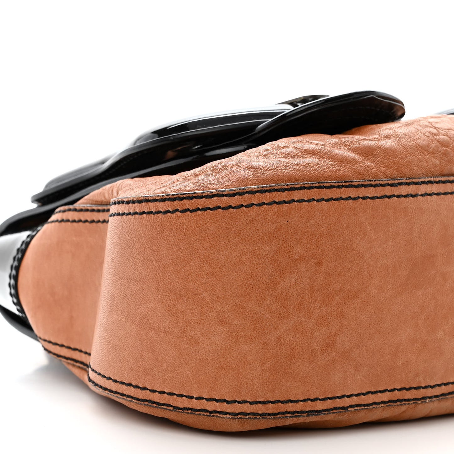 Nappa Patent B Bag Osso Black
