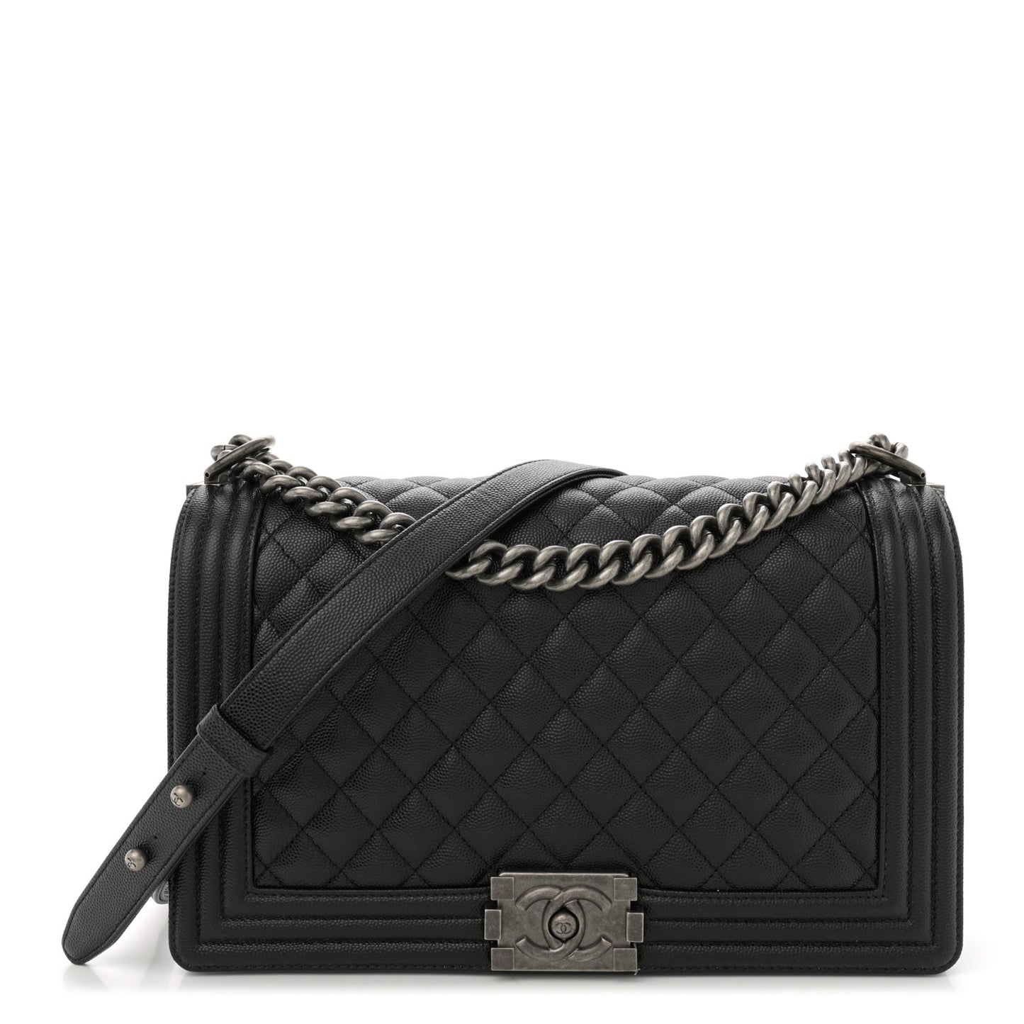 Caviar Quilted New Medium Boy Flap Black