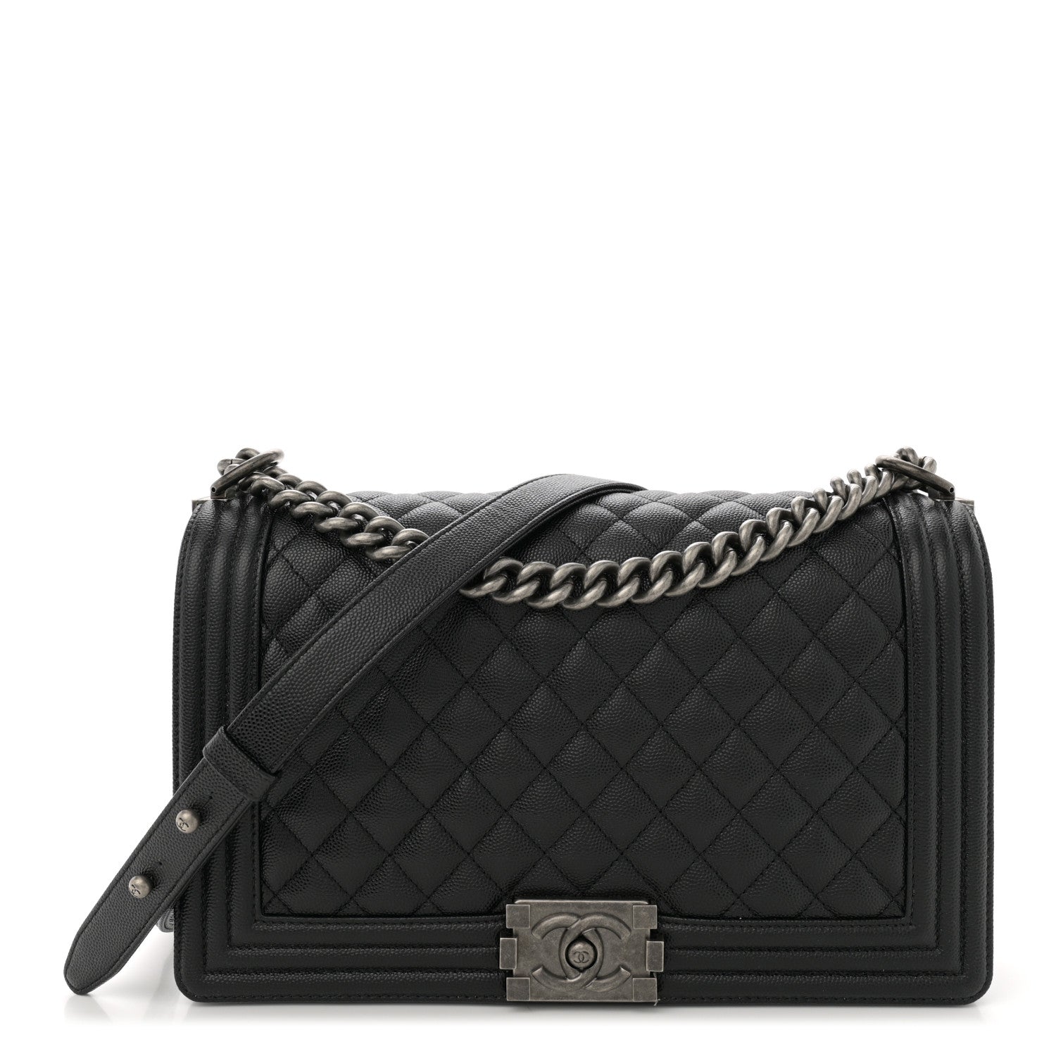 Chanel Caviar Quilted New Medium Boy Flap Black 1 of 10