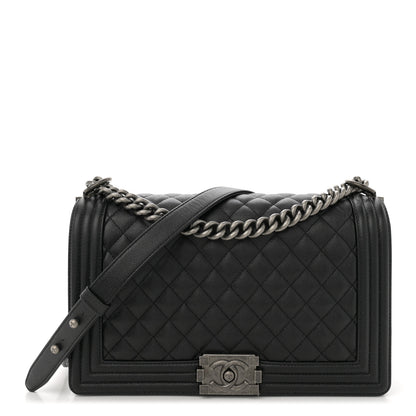 Chanel Caviar Quilted New Medium Boy Flap Black 1 of 10