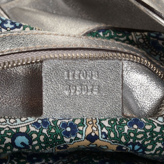 Leather Large Indy Top Handle Hobo Silver