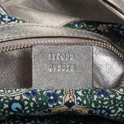 Gucci Leather Large Indy Top Handle Hobo Silver 7 of 7