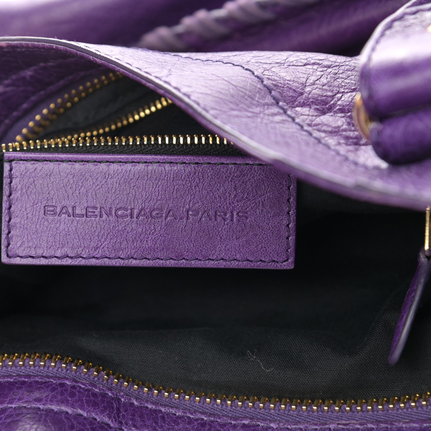 Balenciaga Agneau Giant 21 Gold Hardware City Dark Violet 6 of 14