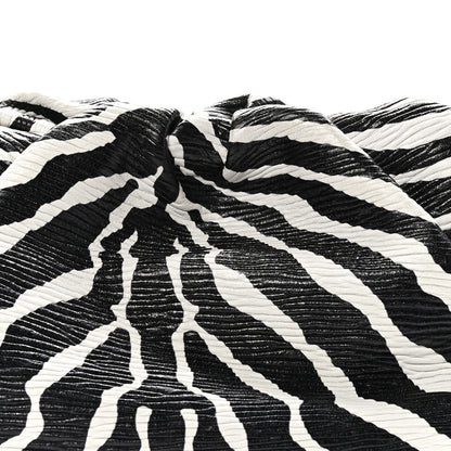 Bottega Veneta Nappa Zebra Print The Pouch Oversized Clutch White Black 8 of 10