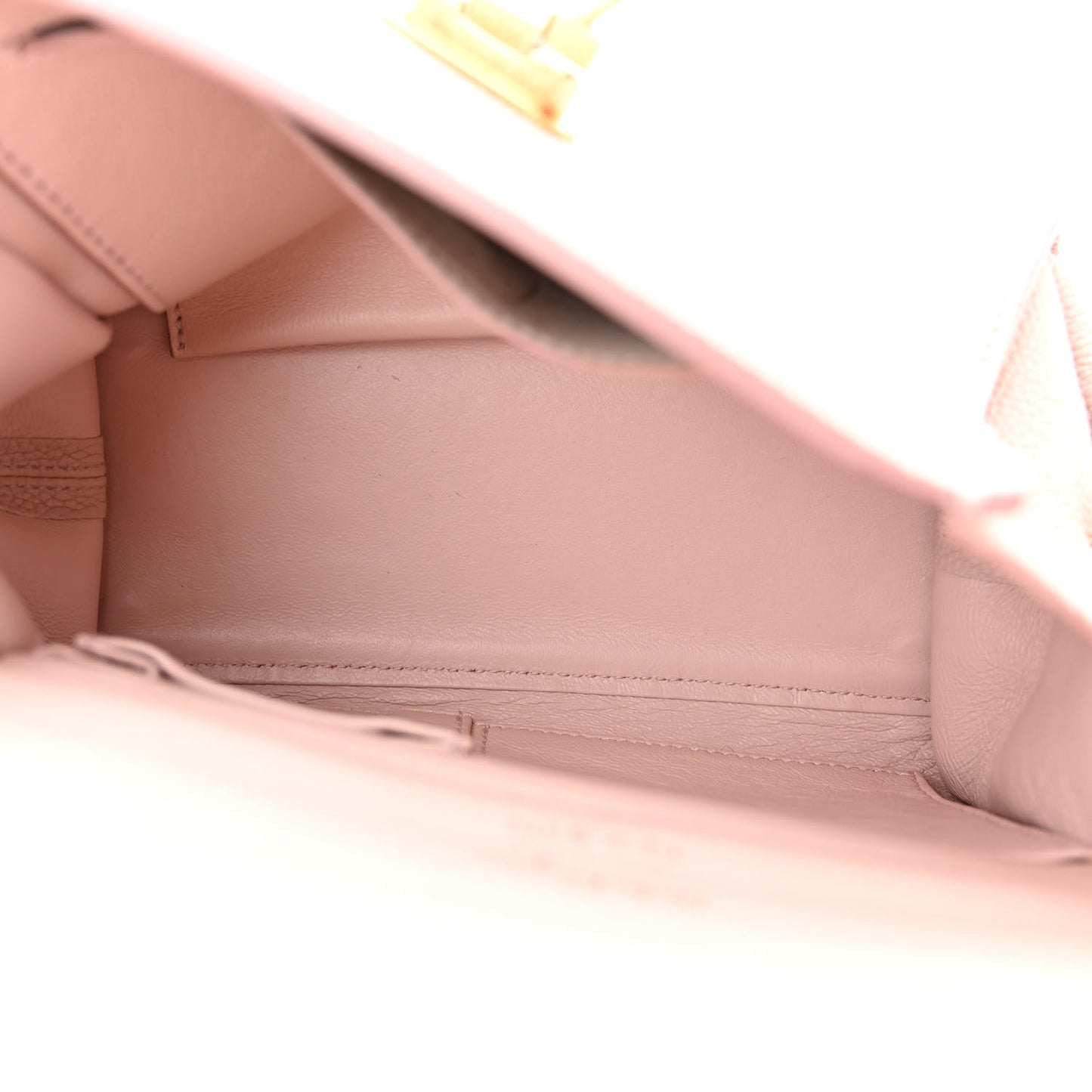 Grained Calfskin Small Sofia Satchel Macaron