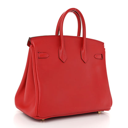 Hermes Swift Birkin 25 Rouge Casaque 3 of 13