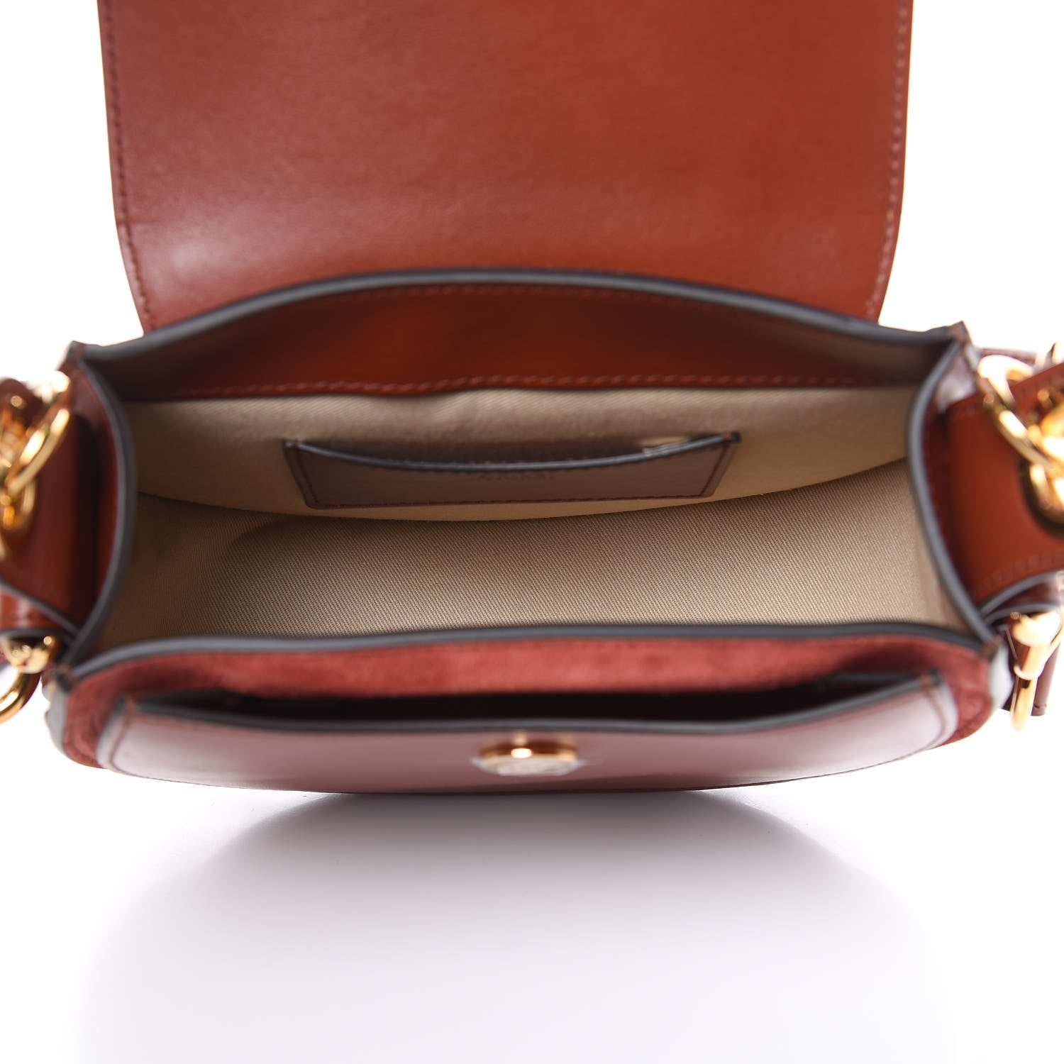 Chloe Calfskin Small Tess Bag Sepia Brown 5 of 9