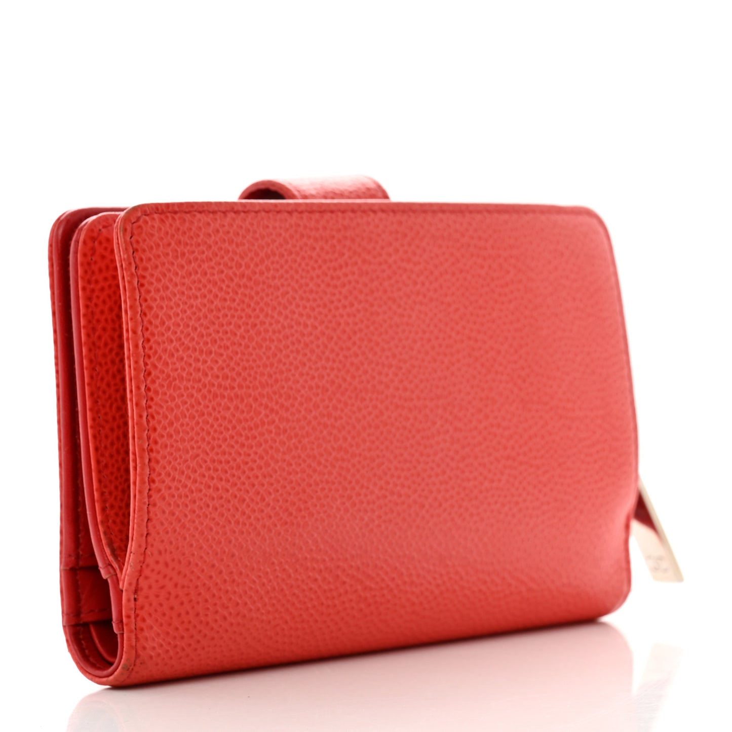 Caviar Timeless CC Zipped Pocket Wallet Red