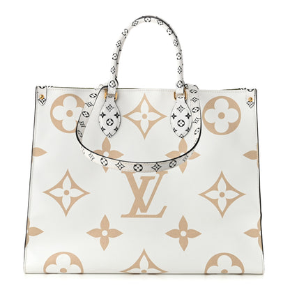 Louis Vuitton Monogram Giant Onthego GM Kaki Beige 1 of 10