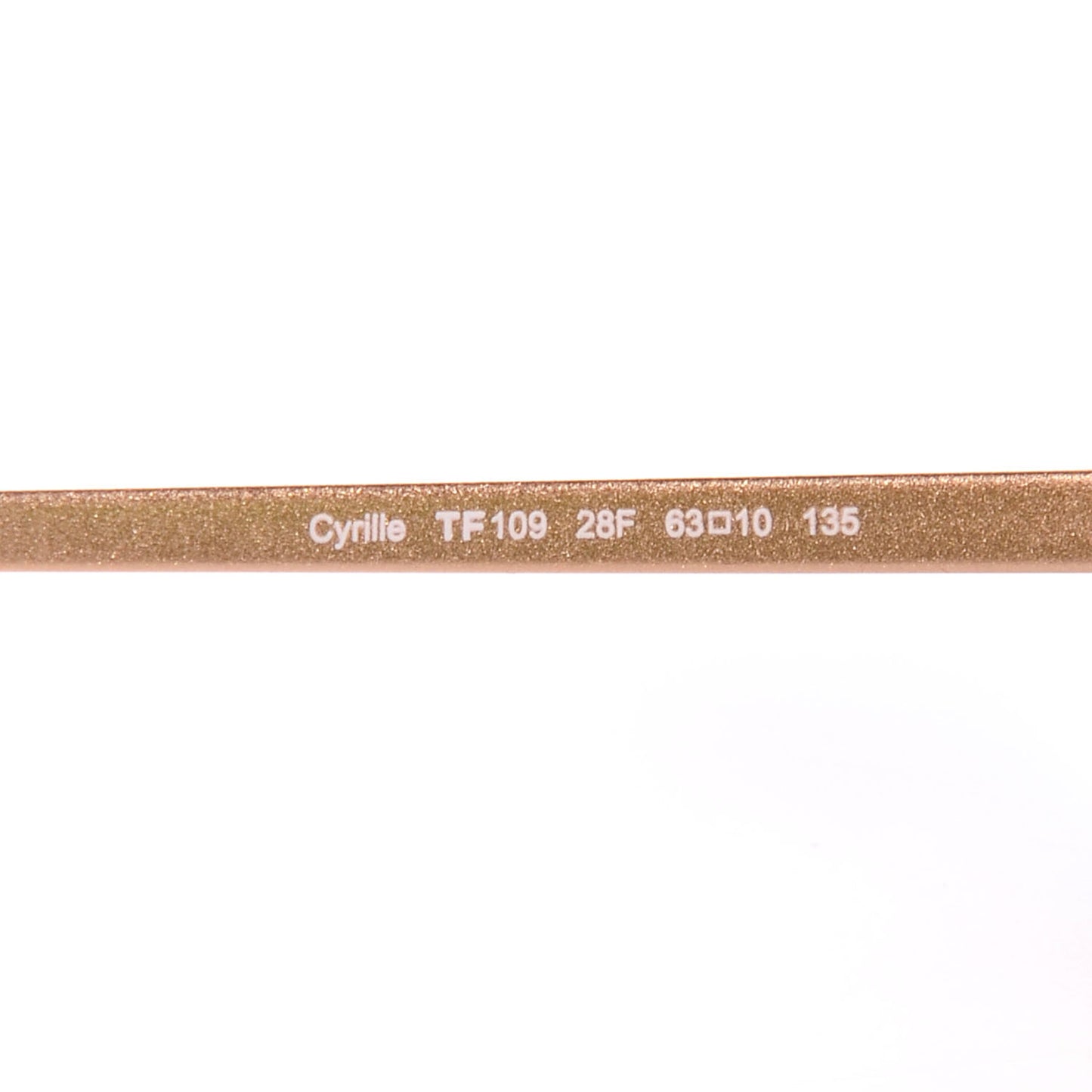 Cyrille Sunglasses TF109 Rose Gold
