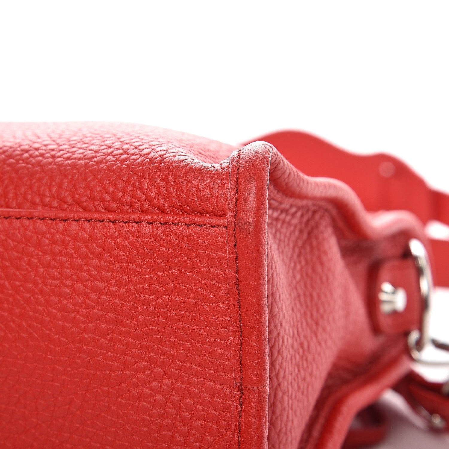 Balenciaga Vibrato Calfskin Classic Silver Hardware S City Rouge Cerise 11 of 11