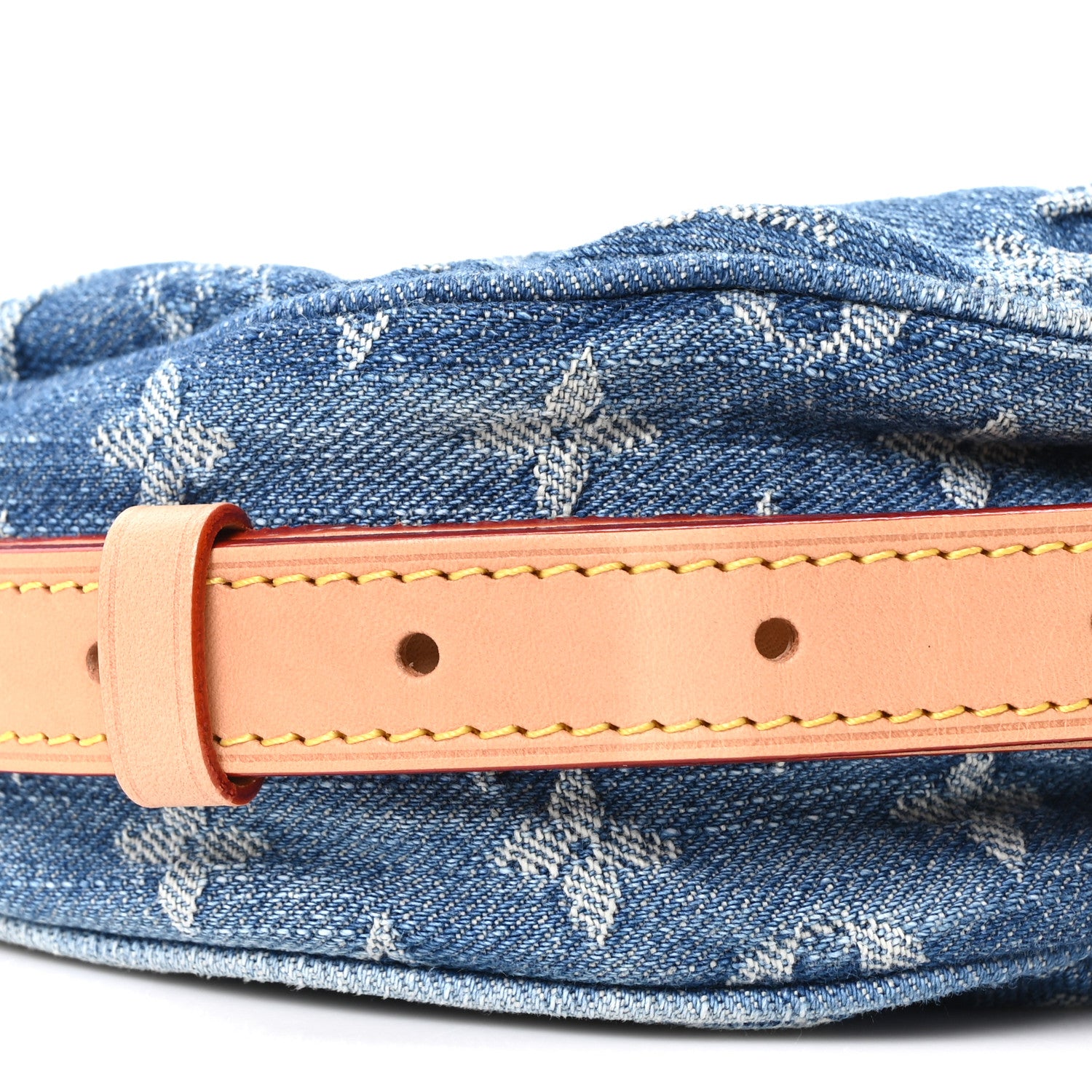 Louis Vuitton Monogram Denim Croissant MM Blue 8 of 9