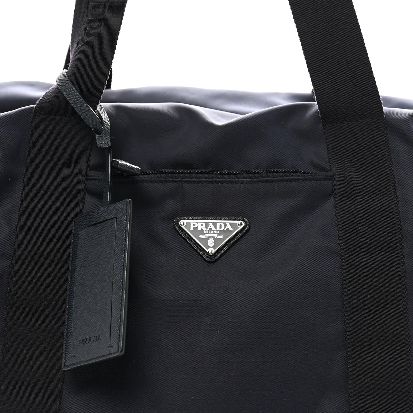 Re-Nylon Saffiano Duffle Bag Navy