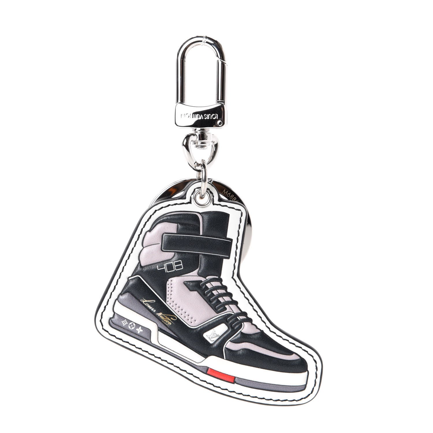 Louis Vuitton Monogram Eclipse Trainer Mini Bag Charm Key Ring 1 of 4