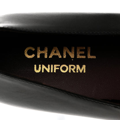 Chanel Lambskin Cap Toe Ballerina Flats 36 Black 6 of 9