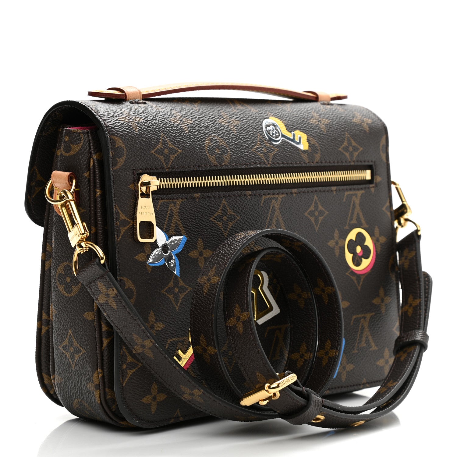 Louis Vuitton Monogram Love Lock Pochette Metis 3 of 7