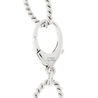 Tiffany Sterling Silver Oval Twist Link Necklace 4 of 5