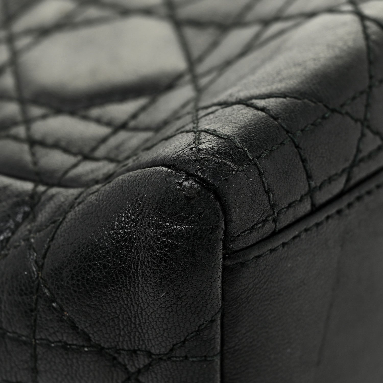 Christian Dior Lambskin Cannage Medium Lady Dior Black 12 of 30