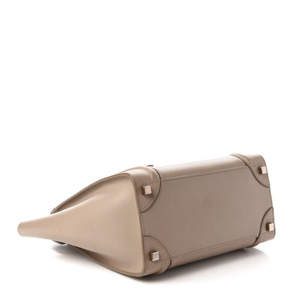 Celine Smooth Calfskin Interstice Micro Luggage Light Taupe 4 of 9