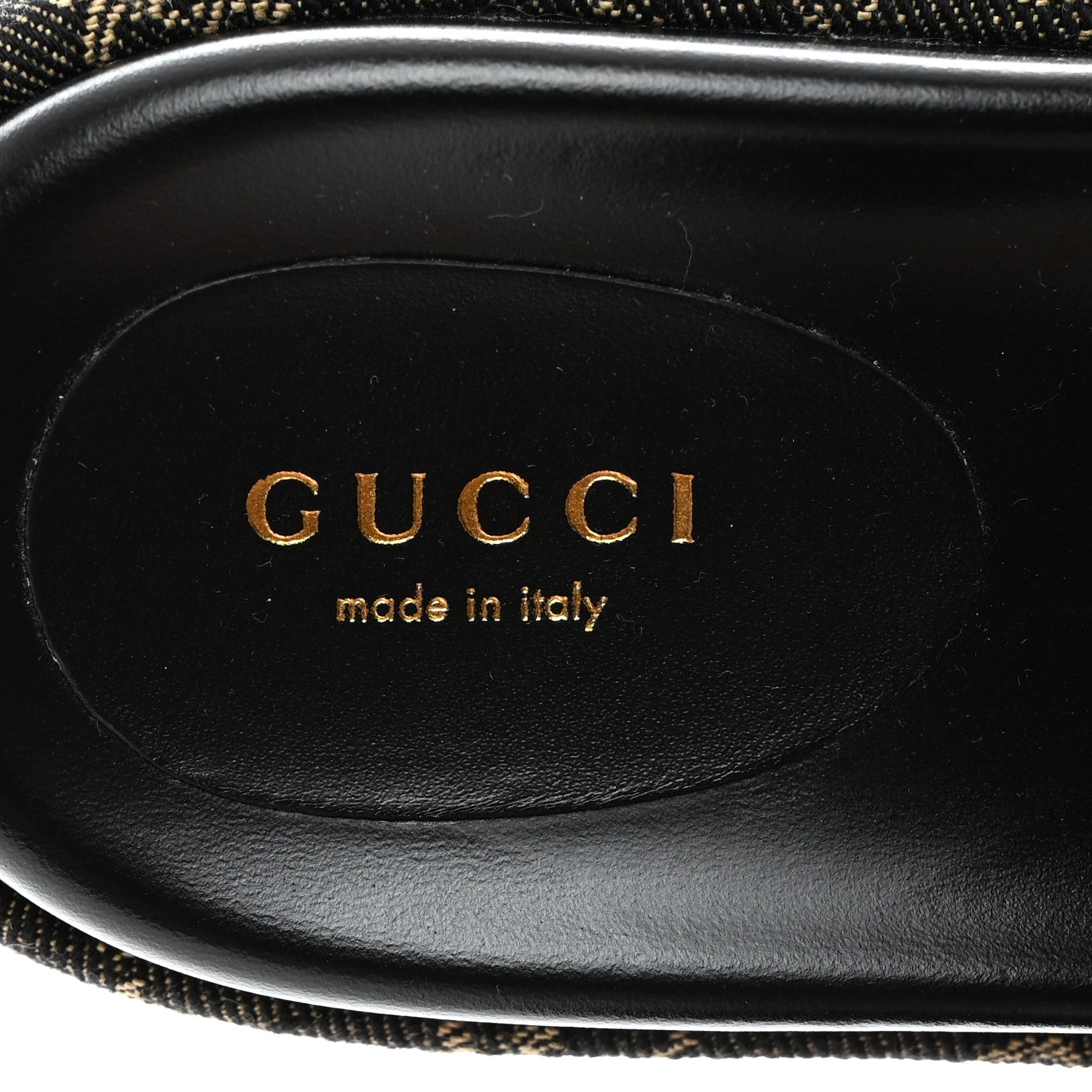 Gucci Jacquard Black Denim GG Monogram Angelina Platform 55mm Slide Sandals 36.5 Black Ivory 6 of 9
